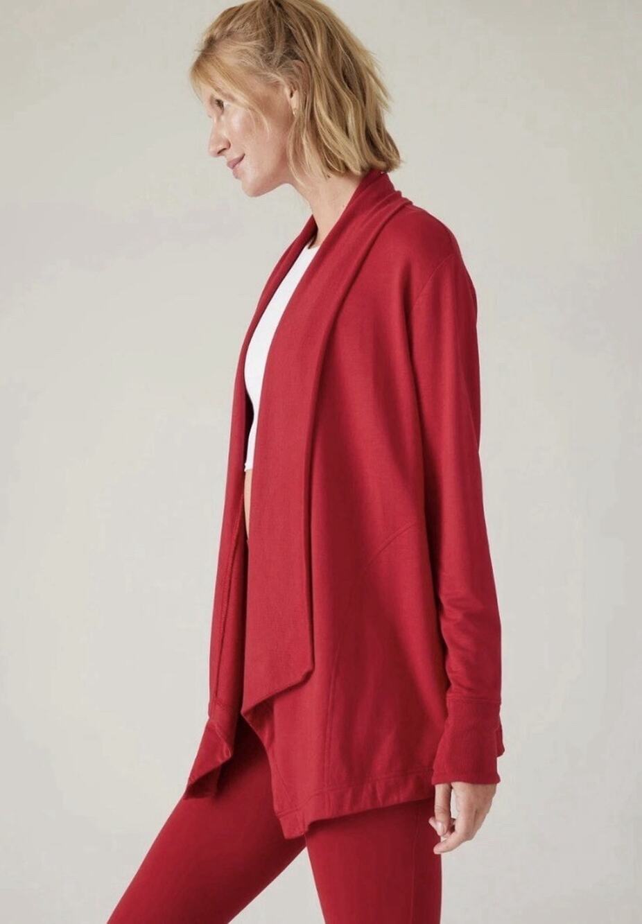 NWT Athleta Pranayama Restore Wrap Cardigan, Clover Berry SIZE XS 882498 Y0314H